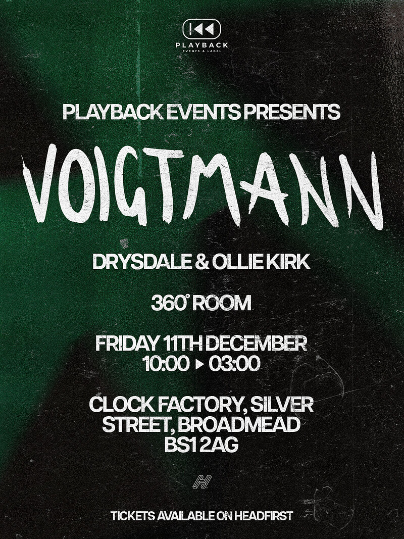 Playback Events presents: Voigtmann at Clock Factory