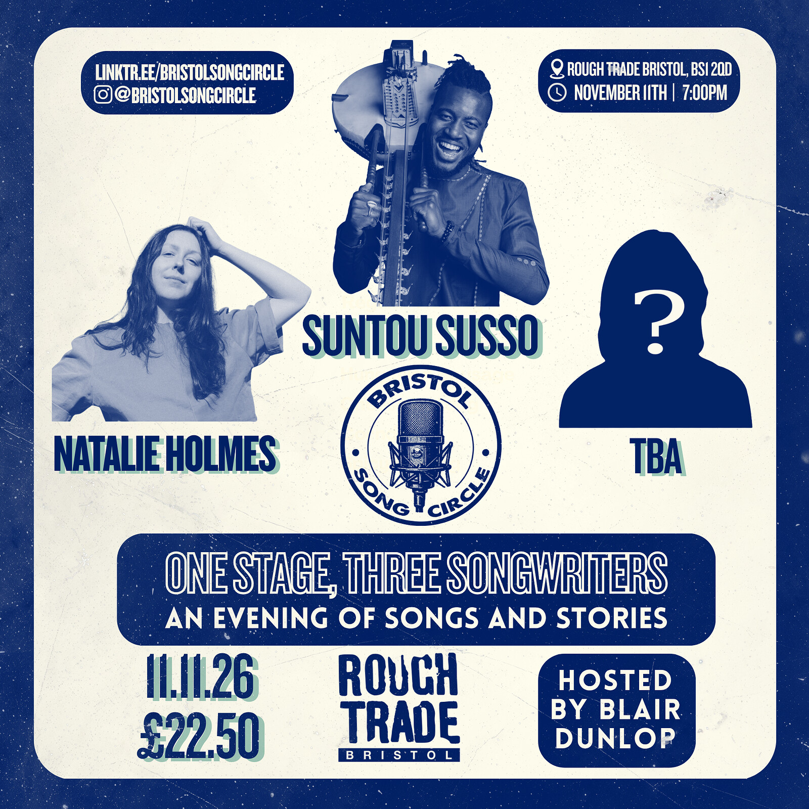Suntou Susso, Natalie Holmes, + 1 TBC at Rough Trade Bristol