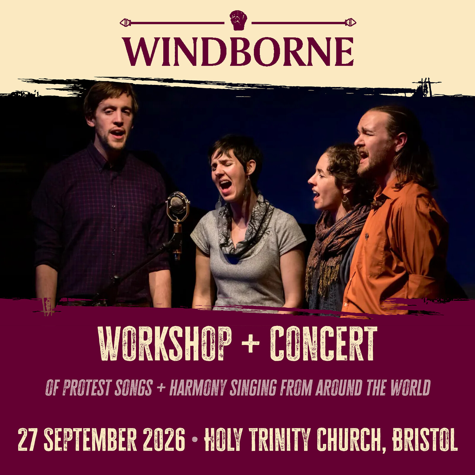 Windborne Singers, Workshop + Concert at Holy Trinity, Hotwells