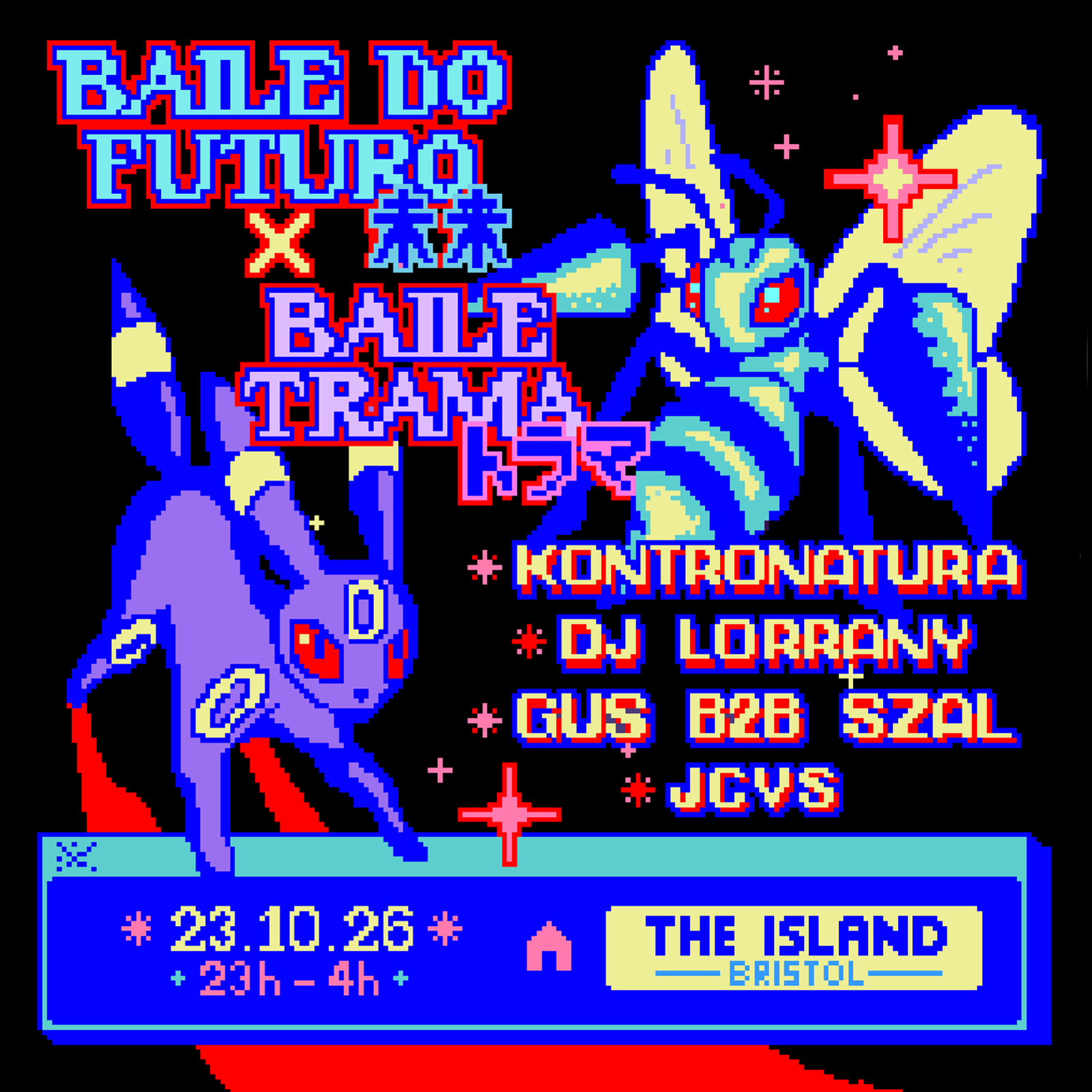 Baile do Futuro x Baile Trama w/ Kontronatura, DJ Lorrany, Gus& Szal, JCVS at The Island