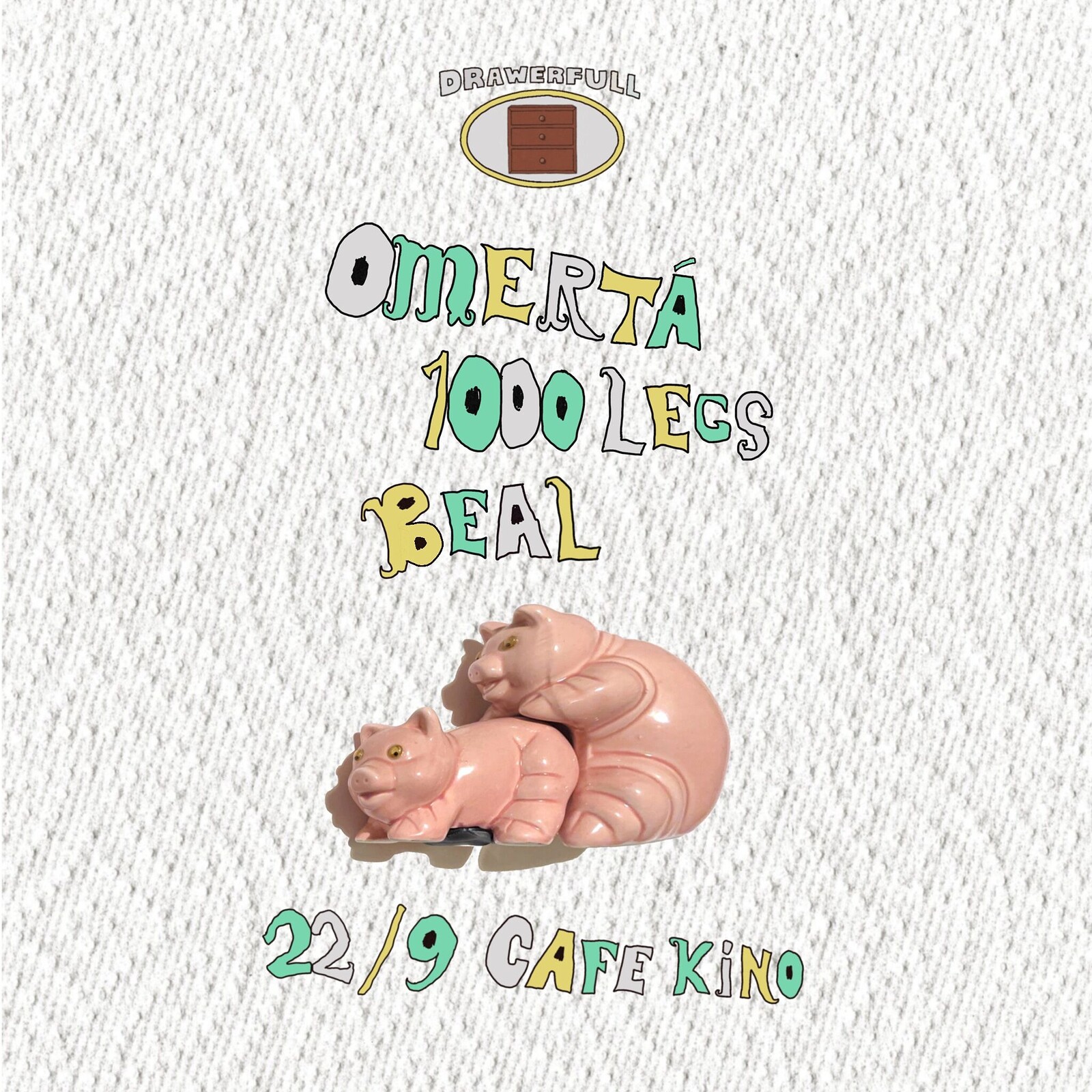 Omertà, 1000 Legs and Beal at Cafe Kino