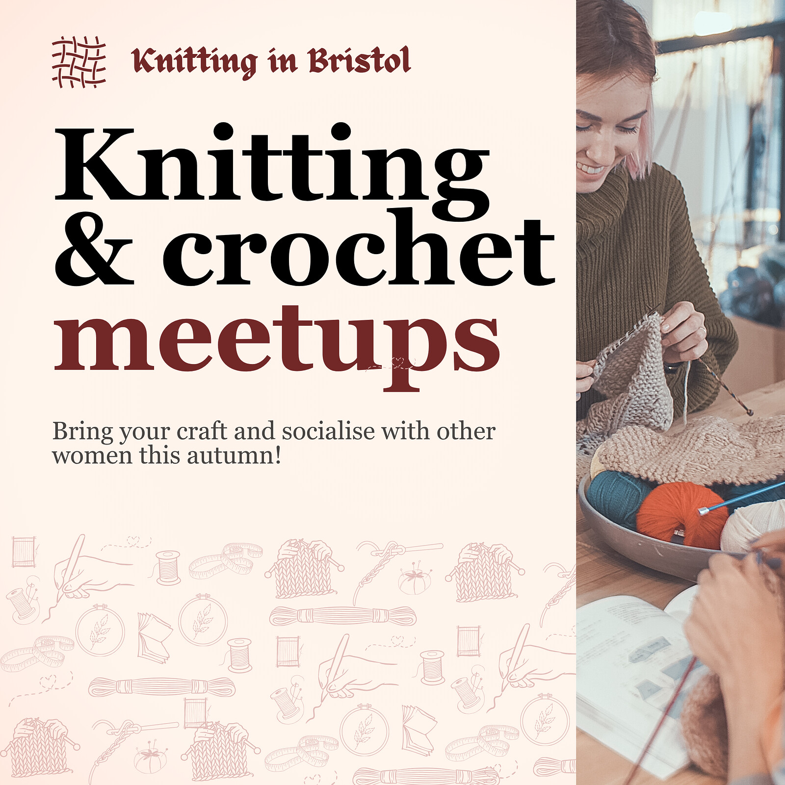 Knitting and crochet meetup at Watershed