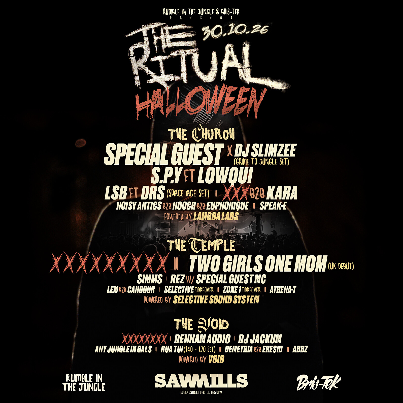 Rumble In The Jungle: The Ritual - Halloween Bristol at Sawmills