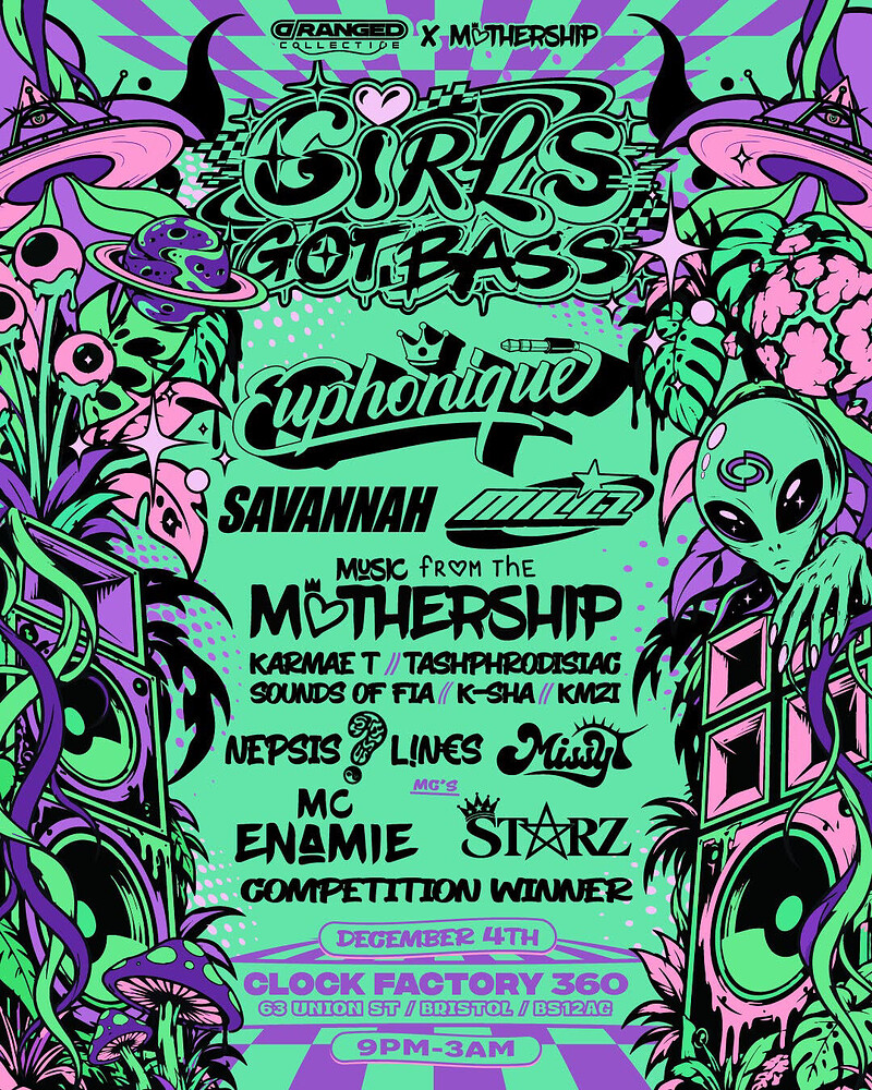 GIRLS GOT BASS at Clock Factory