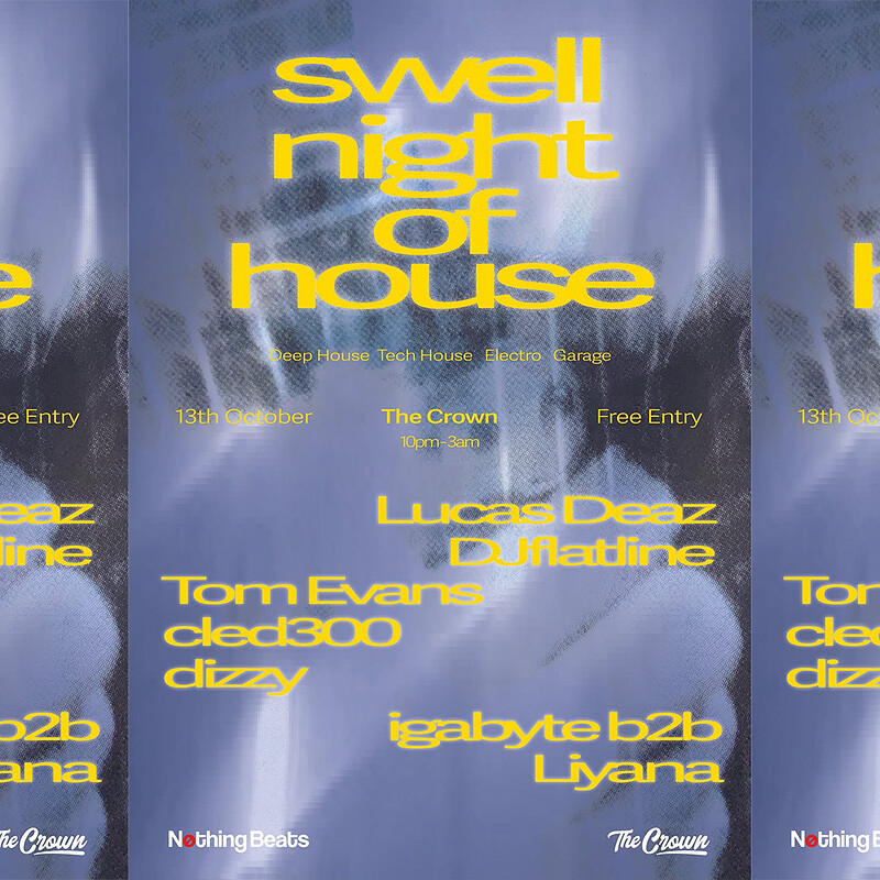 Nothing Beats: CLED300, DIZZY, DJFLATLINE, LIYANA B2B IGABYTE + MORE at The Crown