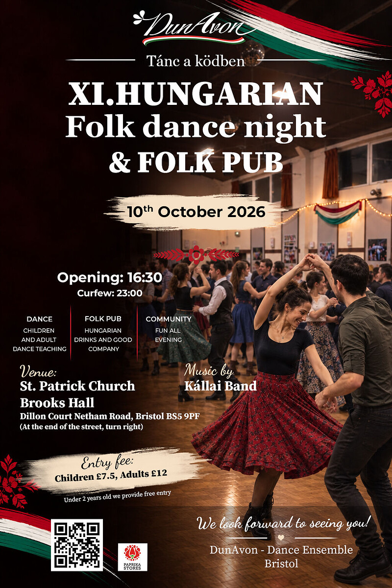 XI. TANC A KODBEN - Hungarian folk dance night at St Patrick Catholic Church