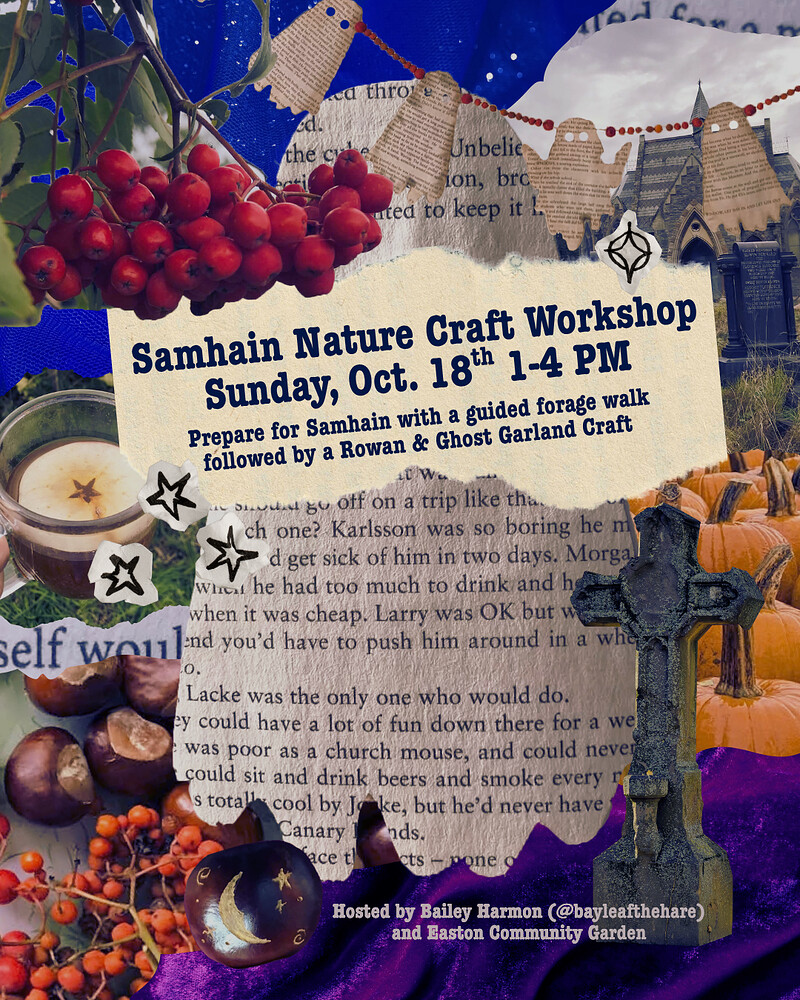 Samhain Nature Craft Workshop at Greenbank Cemetery & Easton Community Garden