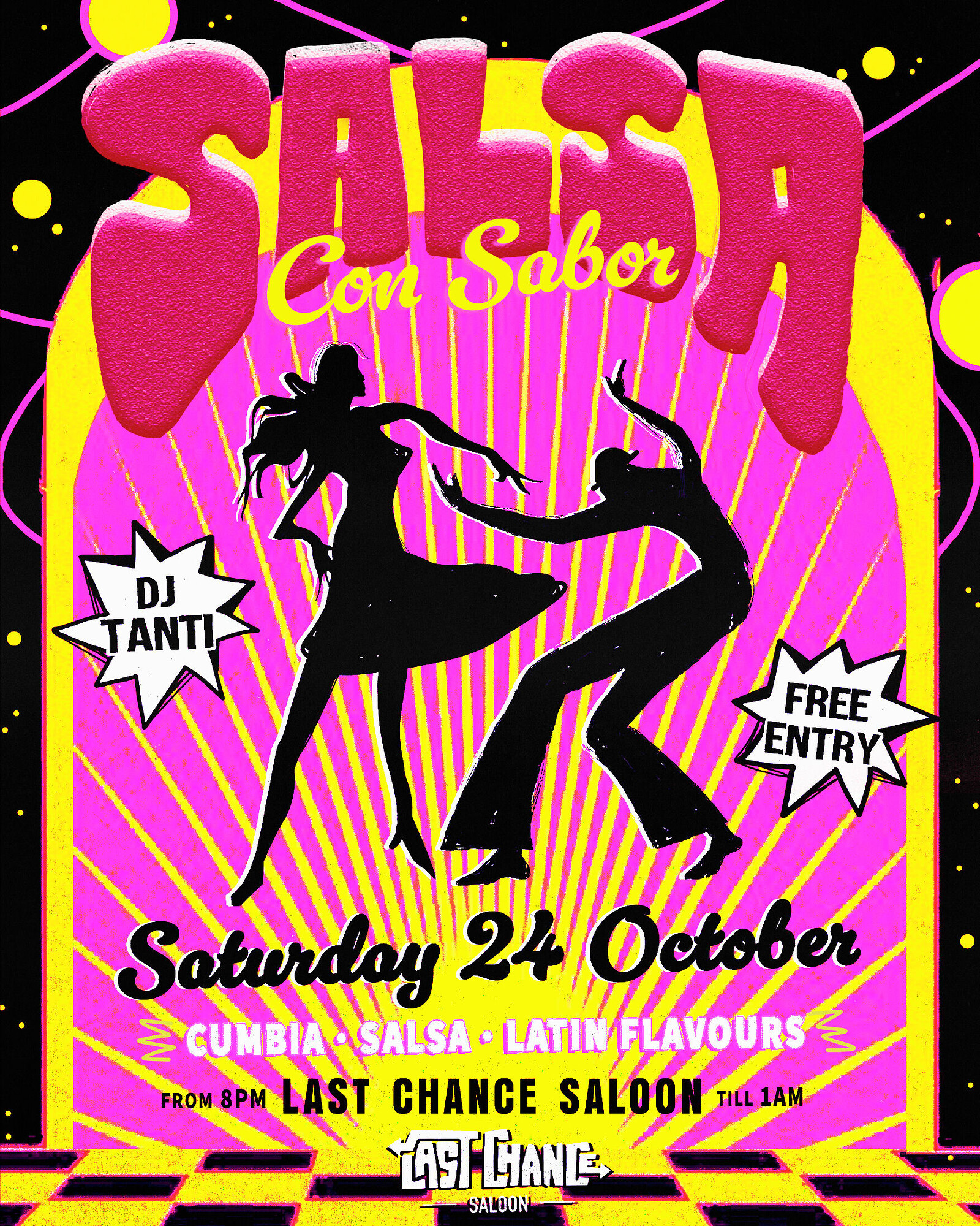 Tanti presents: Salsa con Sabor at Last Chance Saloon
