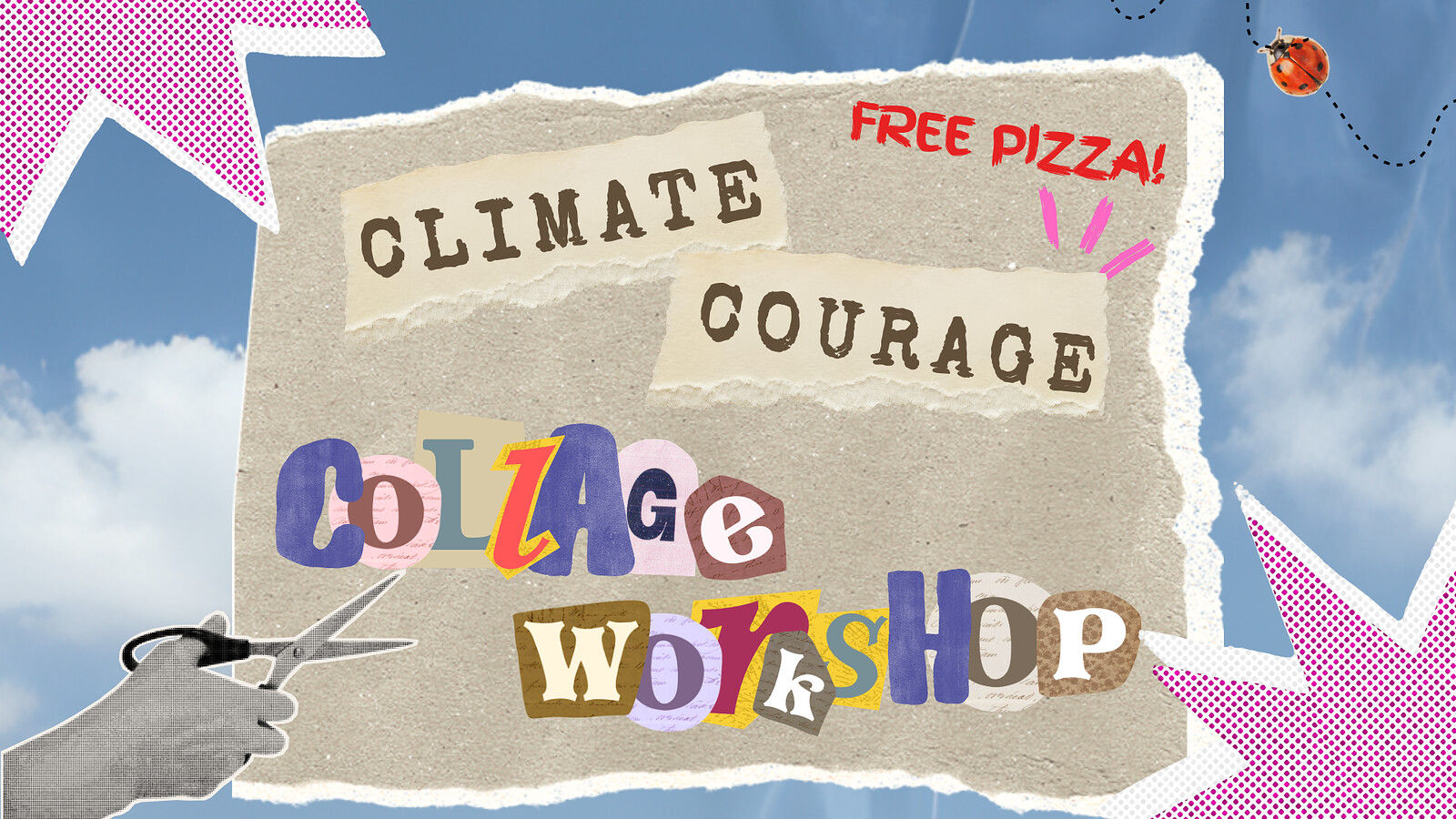 Climate Courage Collage Workshop at Art Room , Hamilton House