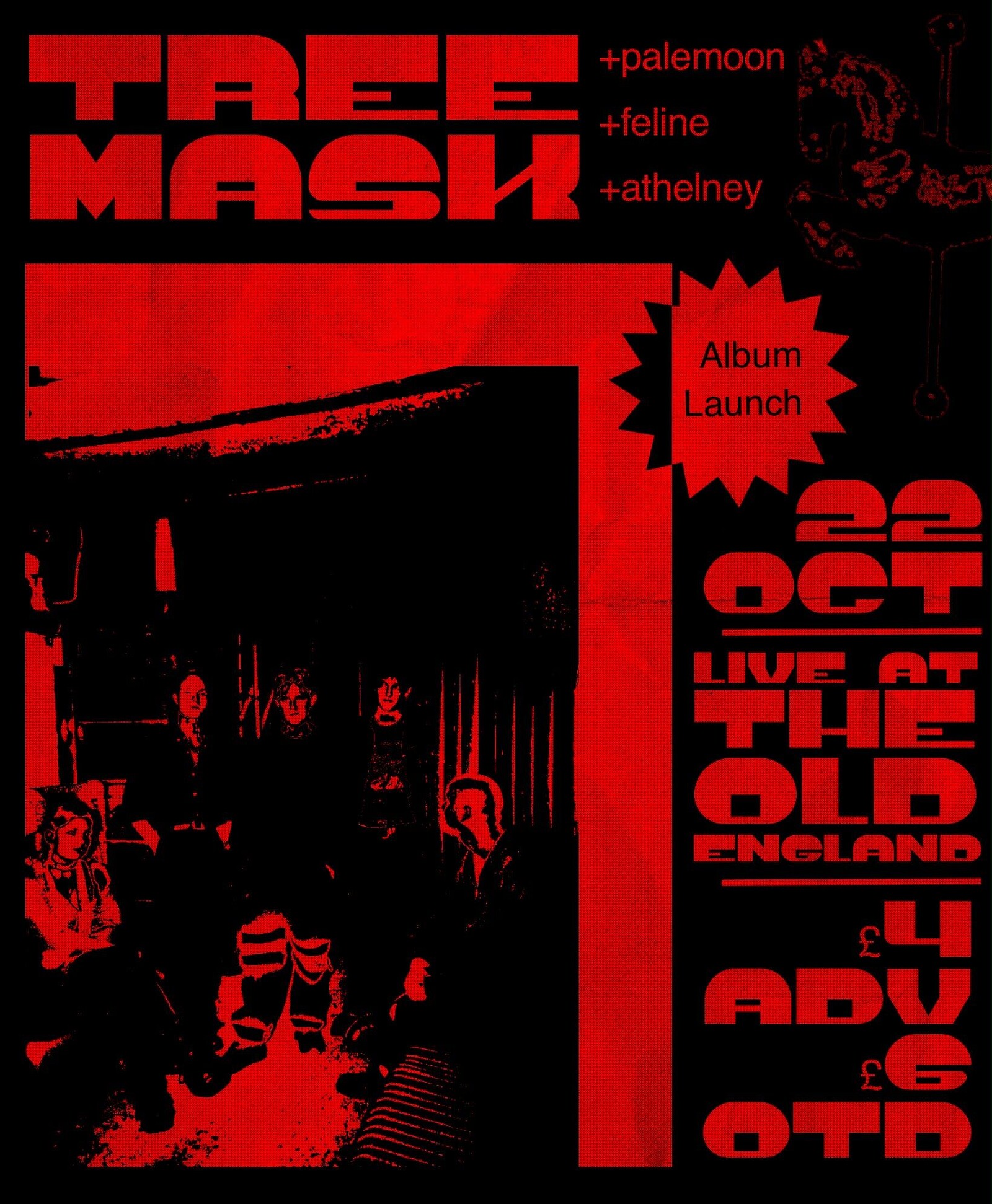 Treemask Bristol Album Launch Show at The Old England Pub
