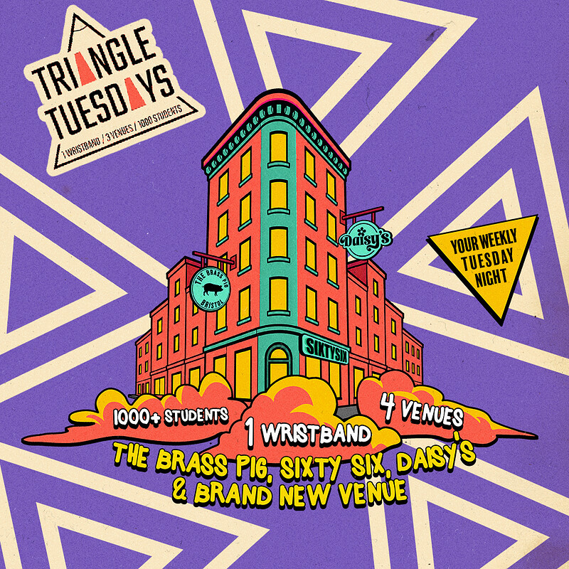 Triangle Tuesdays - 3 Venues - 1000 + Students - 1 Ticket at The Brass Pig