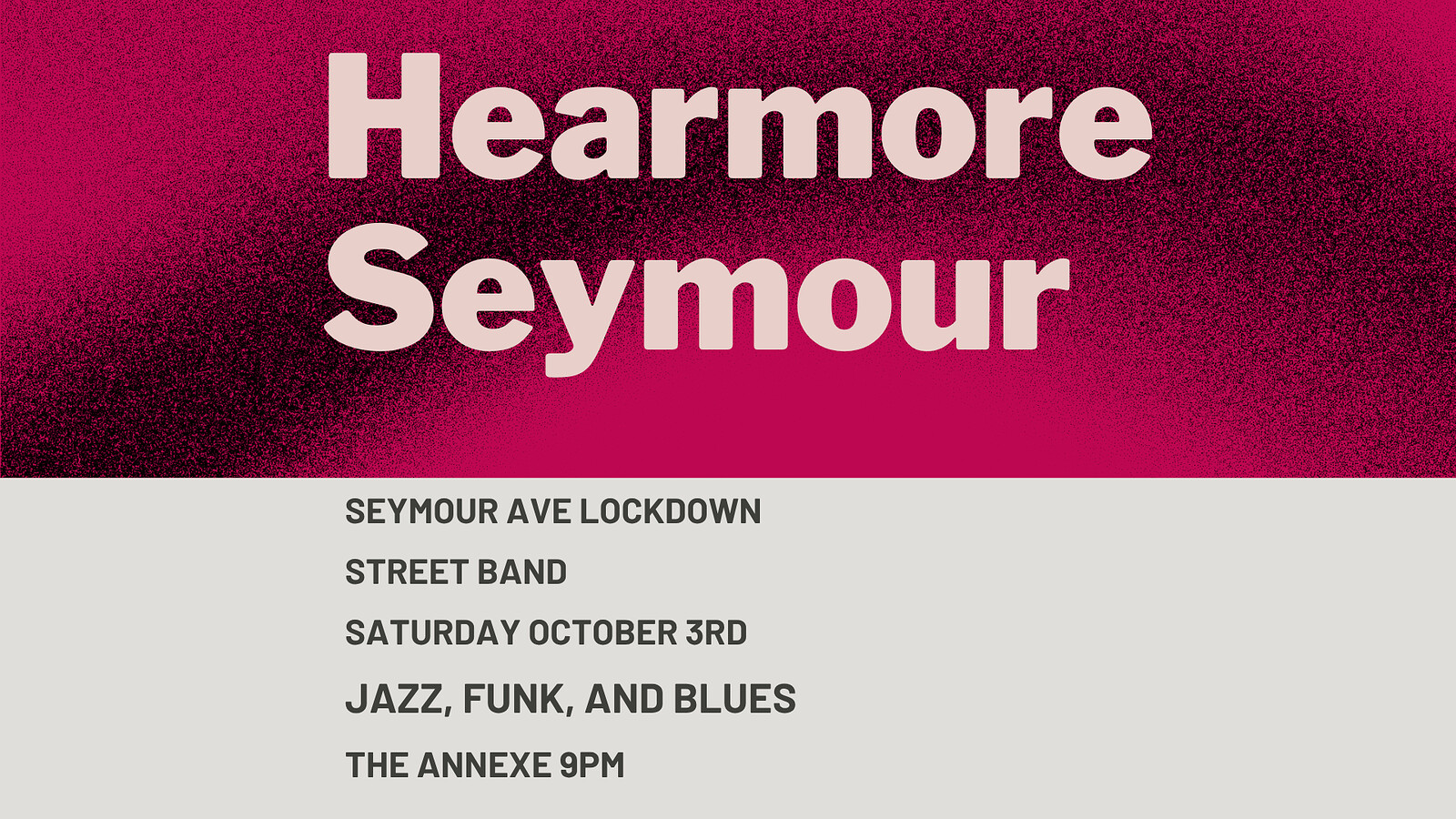 Local heroes of jazz blues and funk - Hearmore Seymour at The Annexe Inn