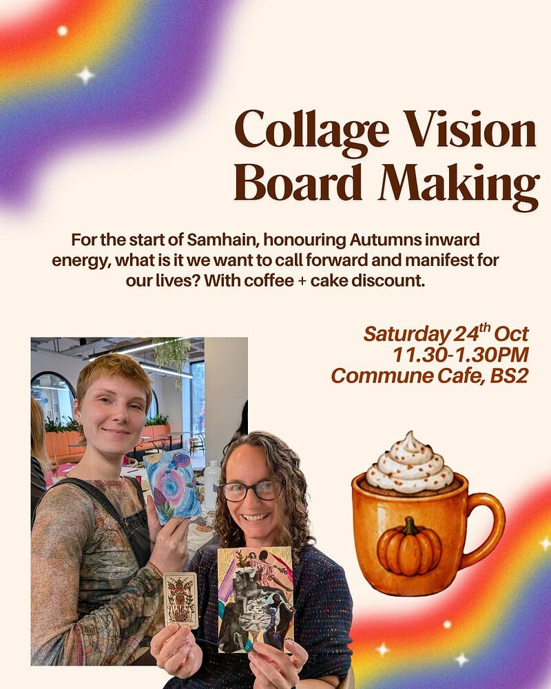 Collage Vision Board Making ✨ Samhain at Commune Cafe