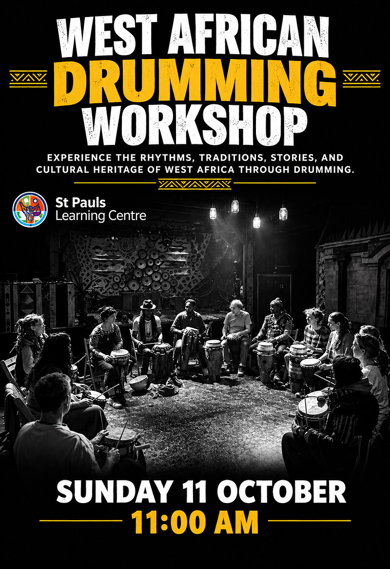 West African Drumming Workshop at St Pauls Learning Centre