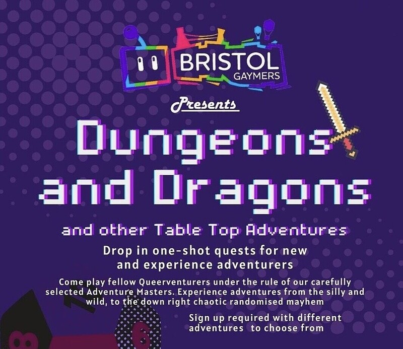 Bristol Queer Gaymers TTRPG Evening at Old Market Tavern