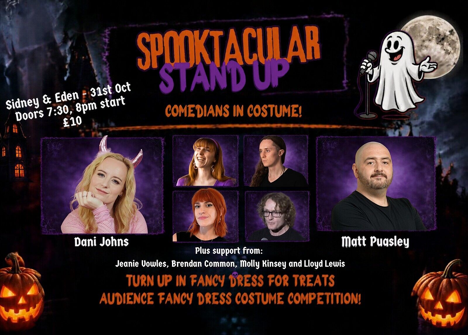 Spooktacular Stand Up at Sidney & Eden