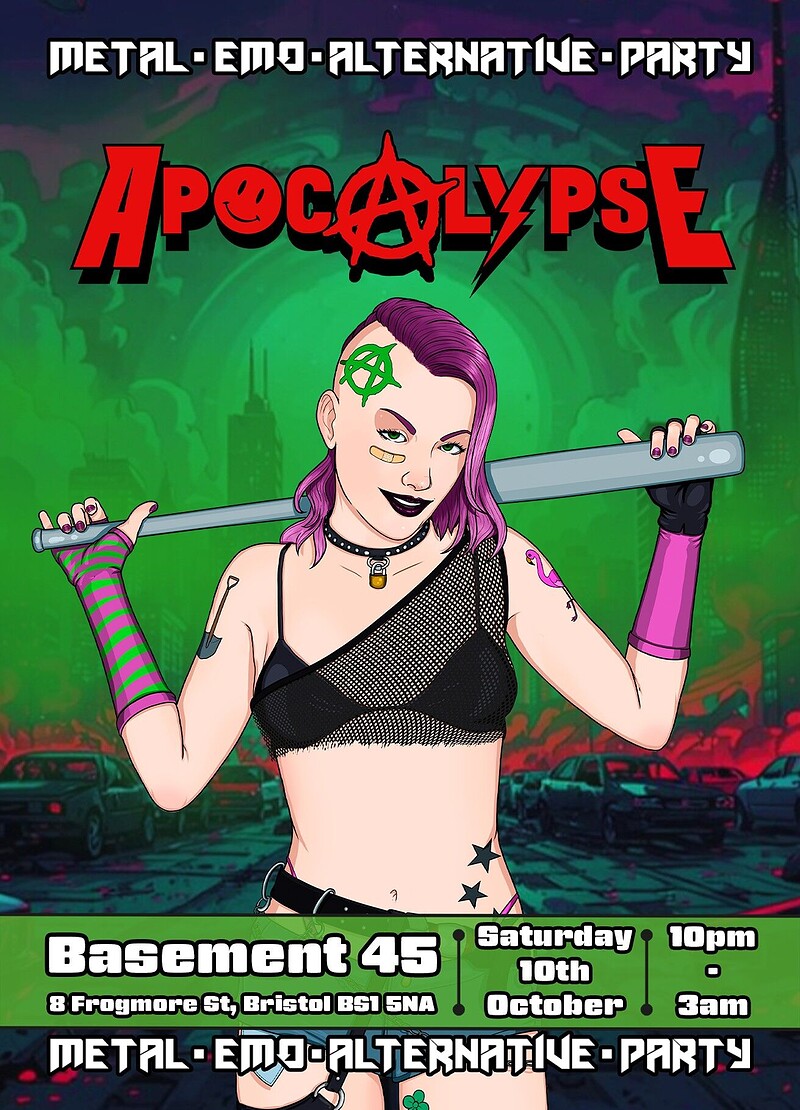 Apocalypse Bristol - Metal // Emo // Alternative at Basement 45