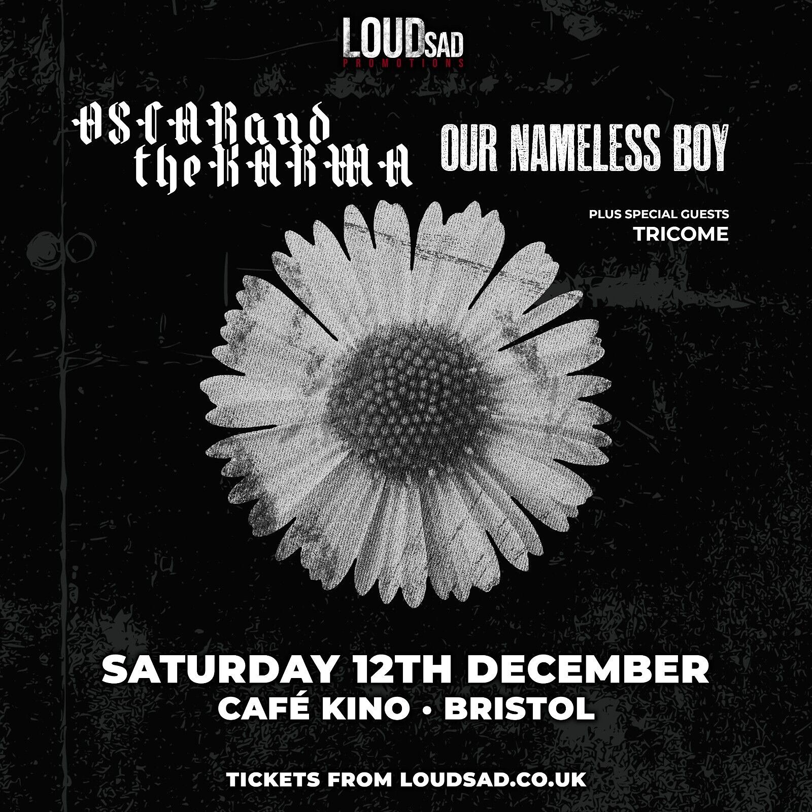 Oscar & The Karma + Our Nameless Boy + Tricome at Cafe Kino