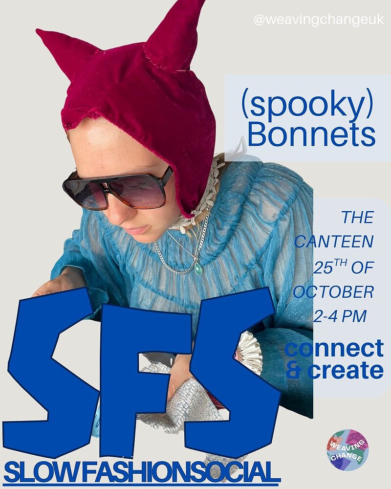 Slow Fashion Social - Halloween bonnets at The Canteen