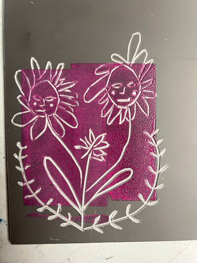 Slow Fashion Social - Folk Fabric Linocut