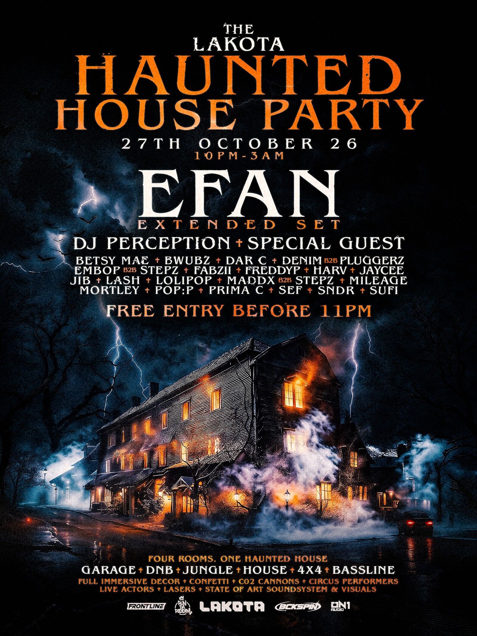 The Lakota Haunted House Party at Lakota