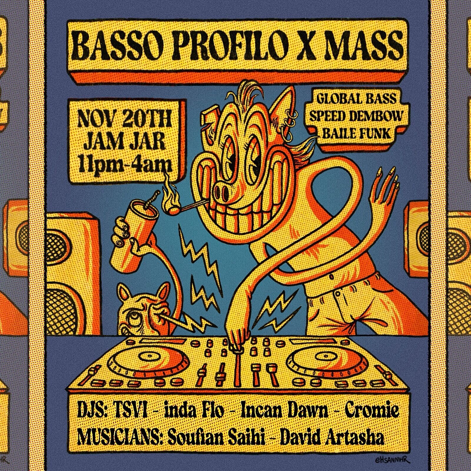 BASSO PROFILO X MASS at The Jam Jar