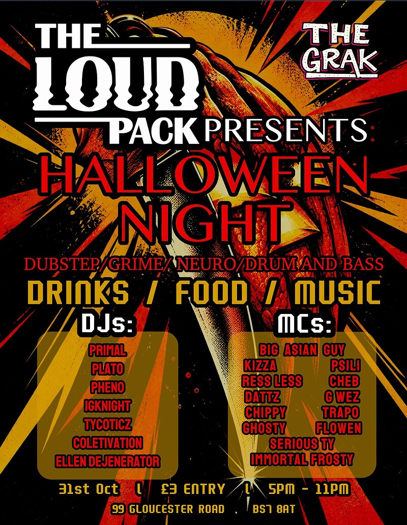 The LoudPack Presents Halloween Night at The Grak