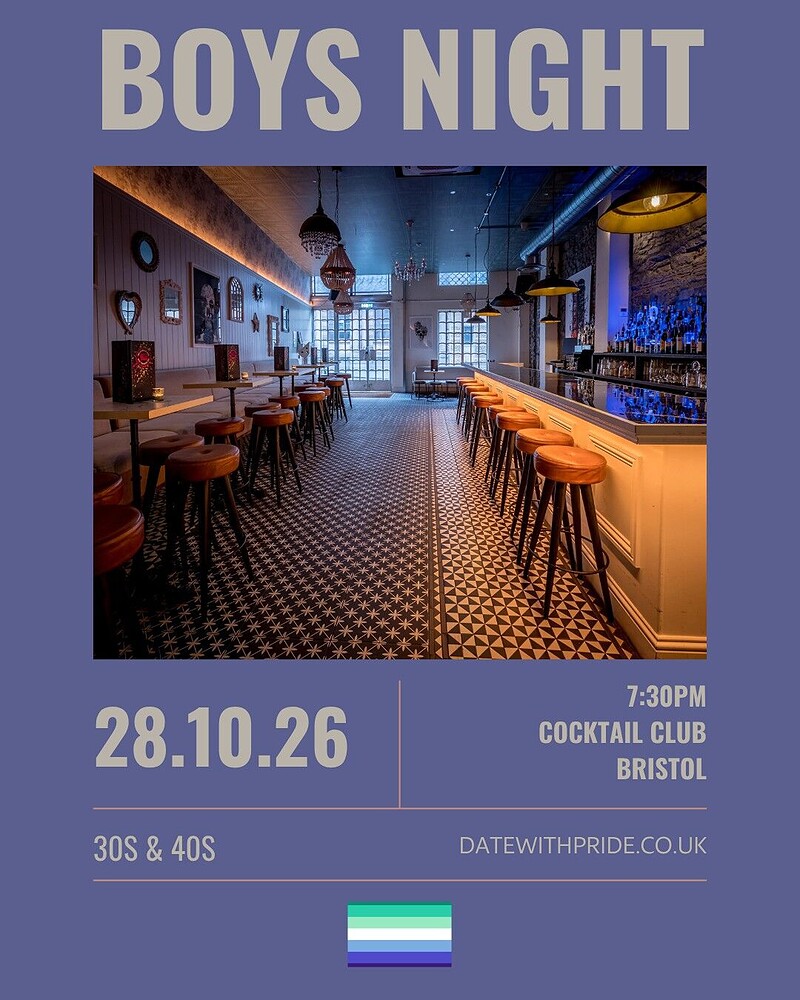 Boys Night - LGBTQ+ Speed Dating Bristol at Cocktail Club Corn Street