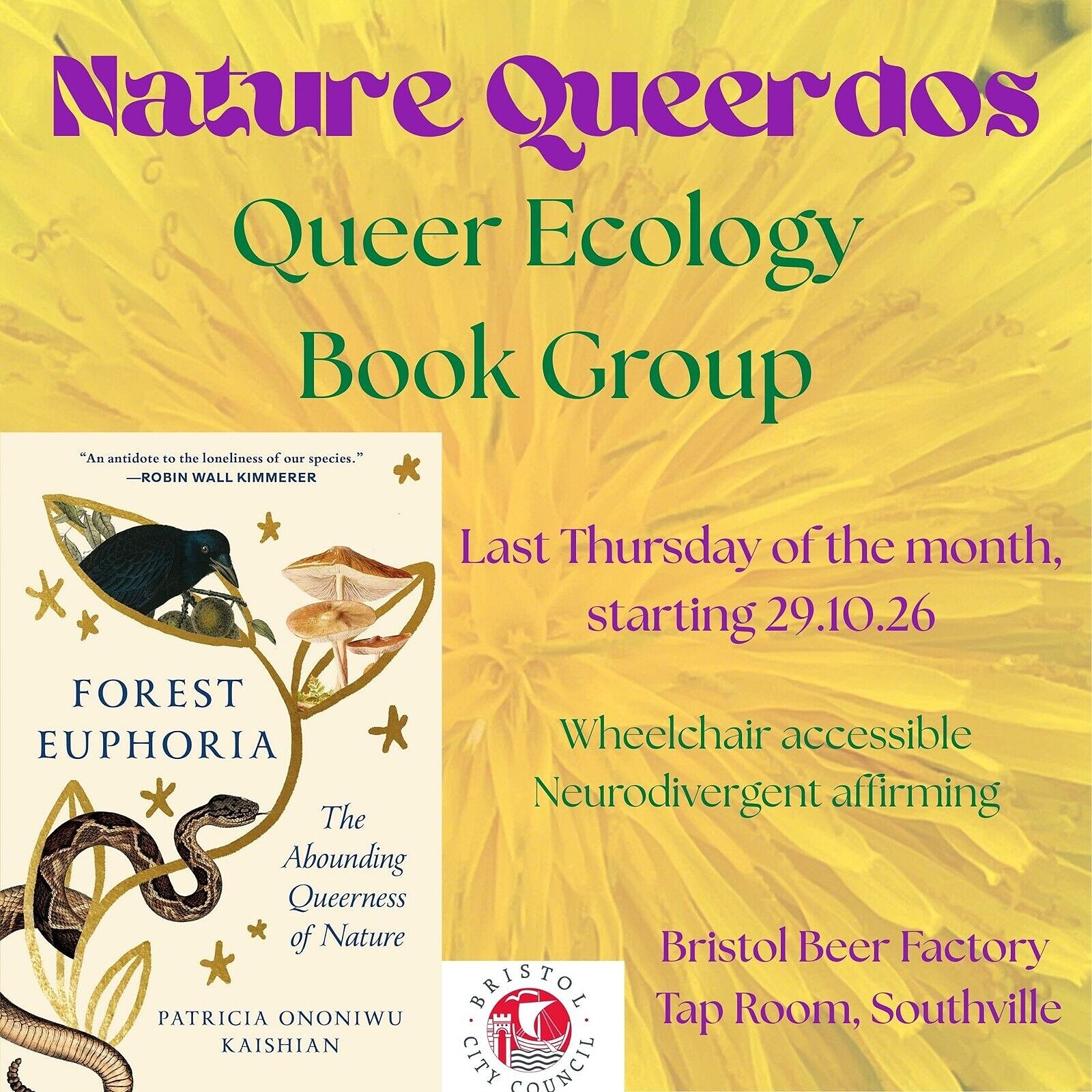 Nature Queerdos: Queer Ecology Book Group at Bristol Beer Factory Tap Room Southville