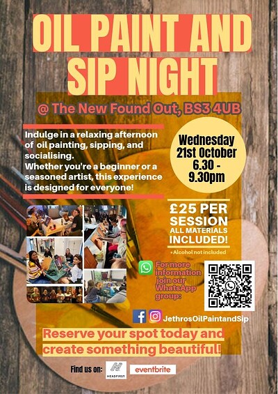Jethro’s Oil Paint and Sip at The New Found Out