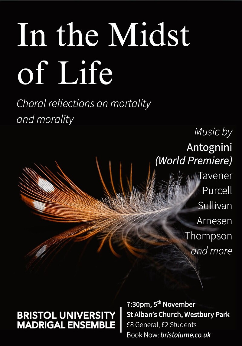In the Midst of Life - Bristol University Madrigal Ensemble at St Alban's Church, Redland