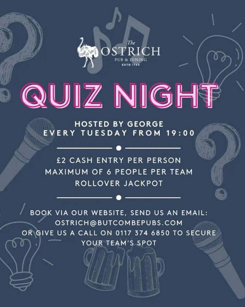 Pub Quiz at The Ostrich