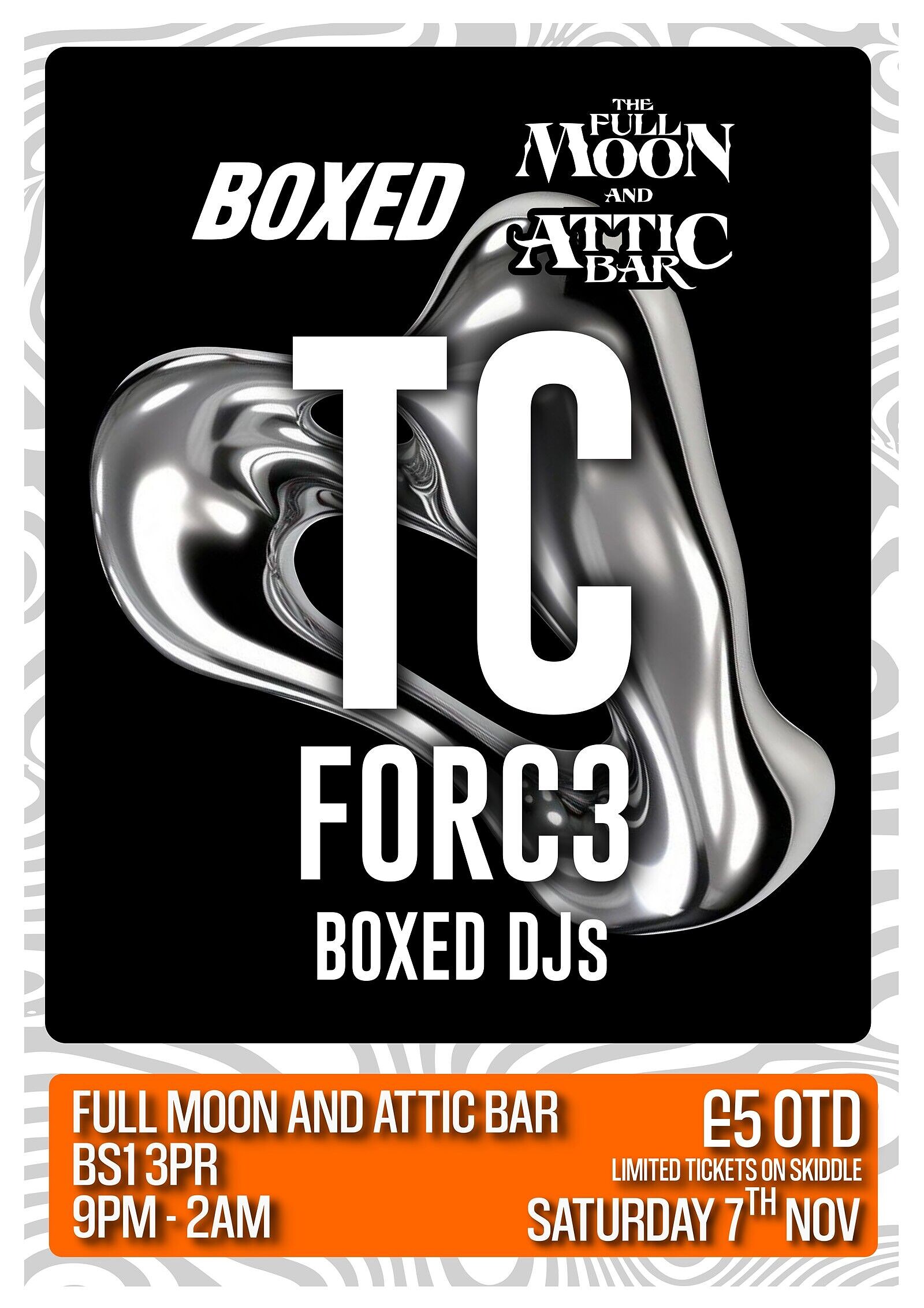 Boxed x Attic Bar: TC + more at The Full Moon & Attic Bar