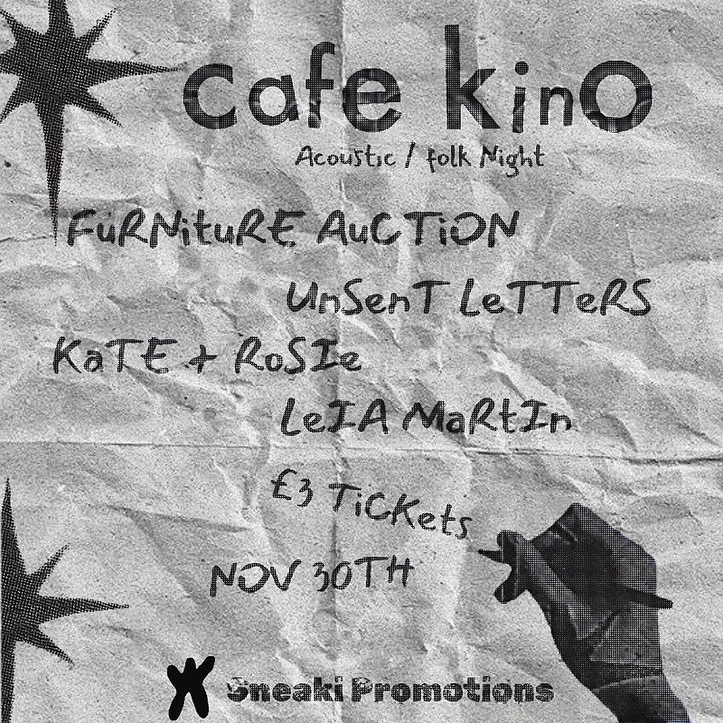 Furniture Auction - Sneaki Acoustic Sessions at Cafe Kino