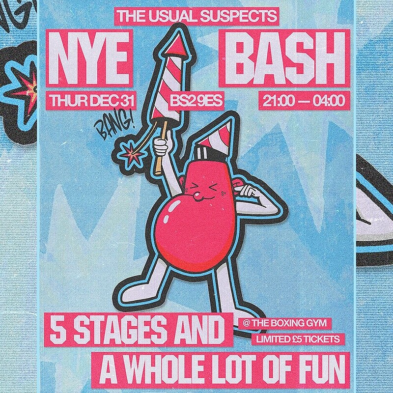 The Usual Suspects NYE Bash At The Boxing Gym 26/27 at The Boxing Gym