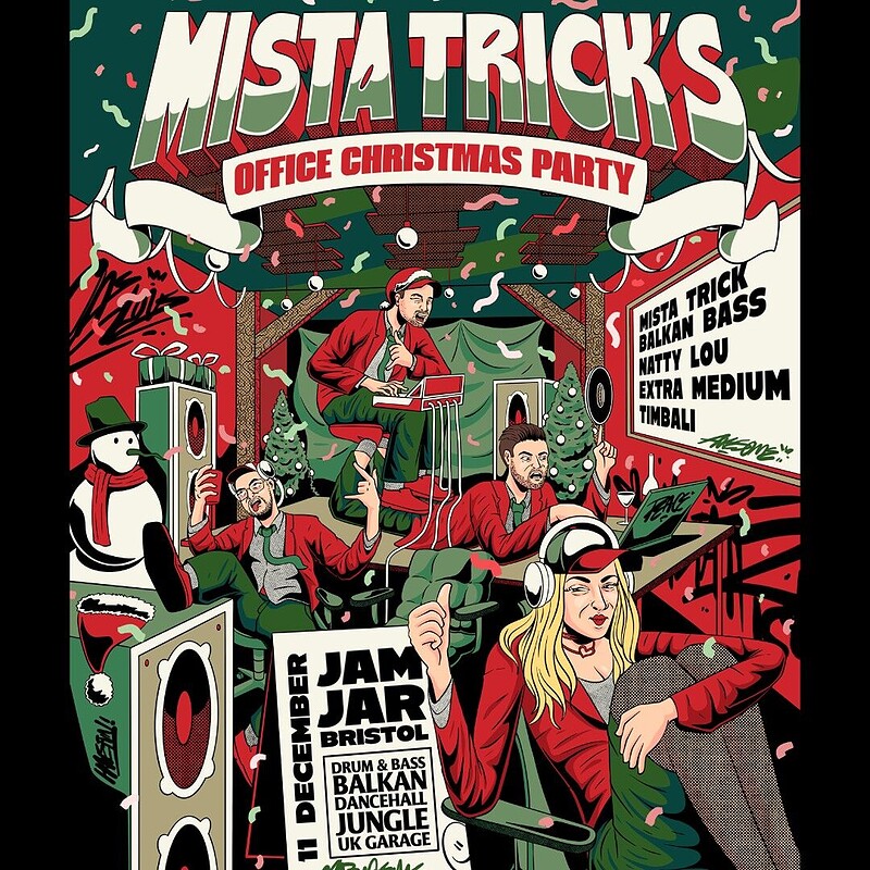 Mista Trick's Office Christmas Party at The Jam Jar