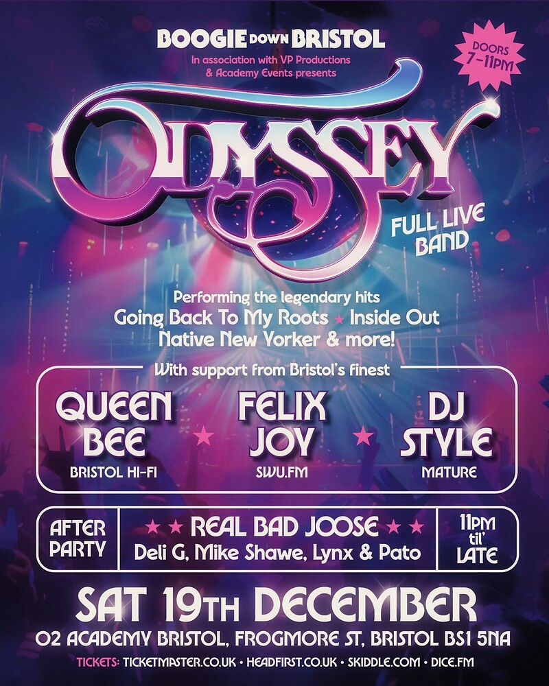 Boogie Down Bristol Ft. ODYSSEY at O2 Academy