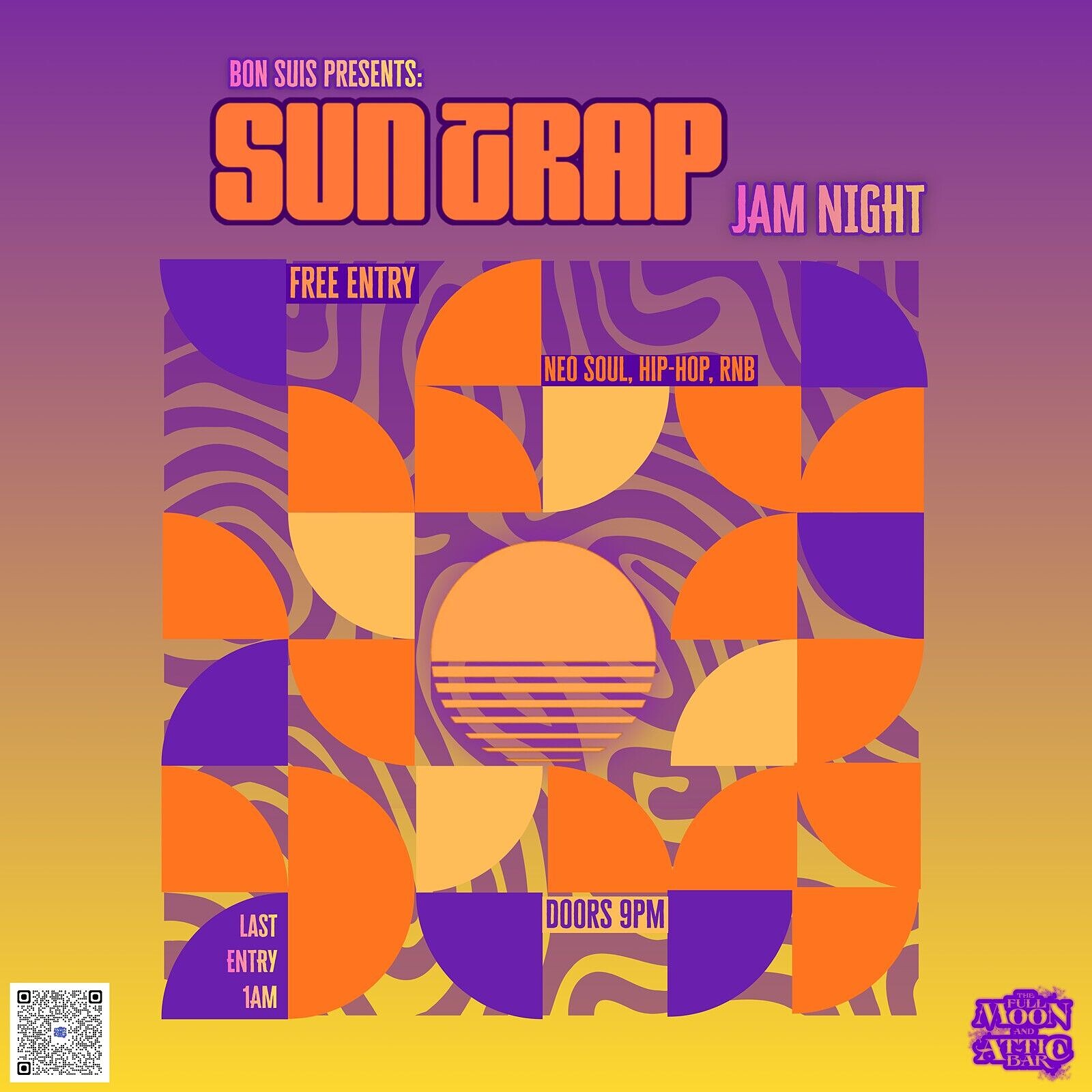 Suntrap Jam Night at The Full Moon & Attic Bar