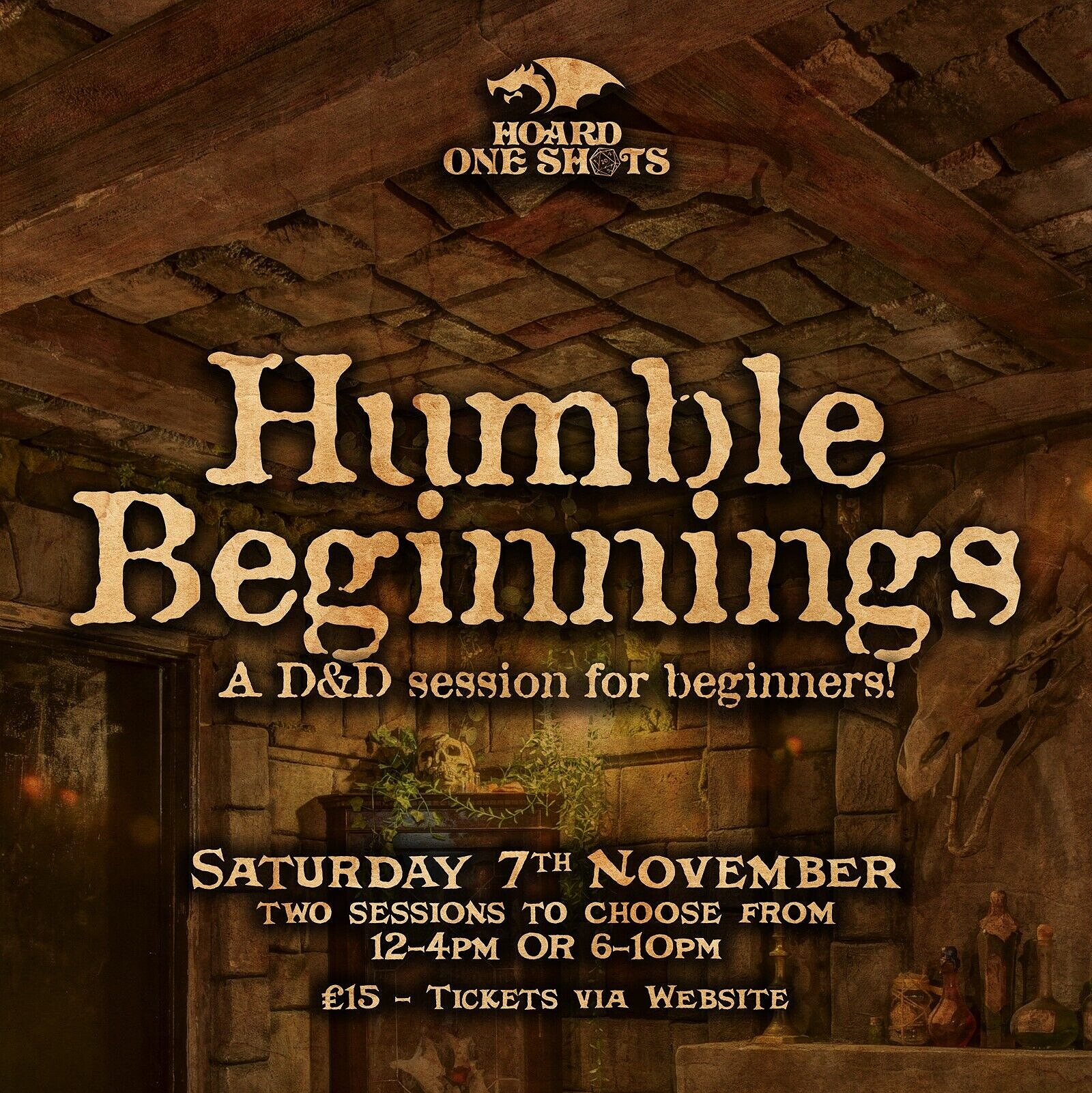 Humble Beginnings – A D&D one shot for beginners at Hoard Dungeons