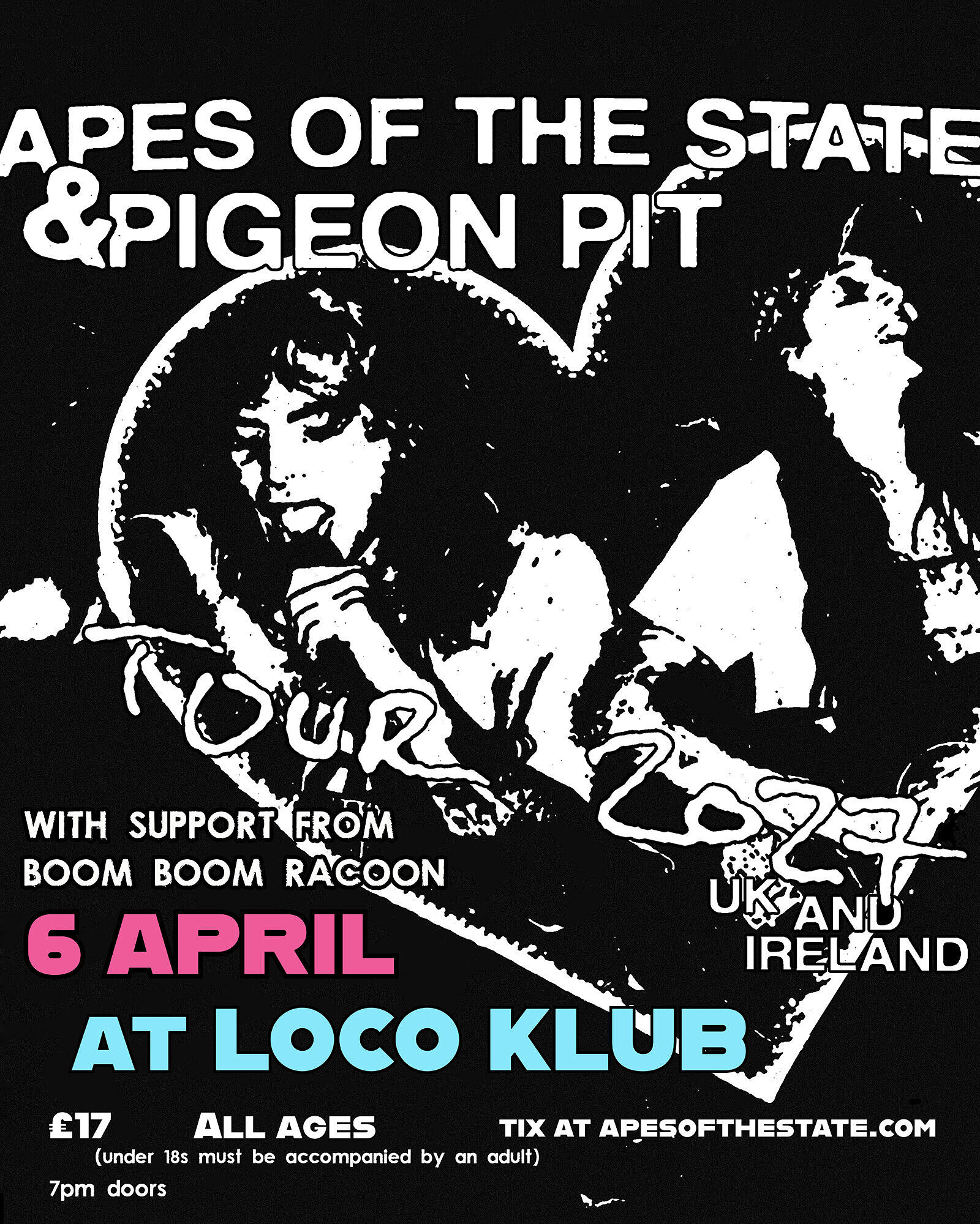 Apes of the State + Pigeon Pit at Loco Klub