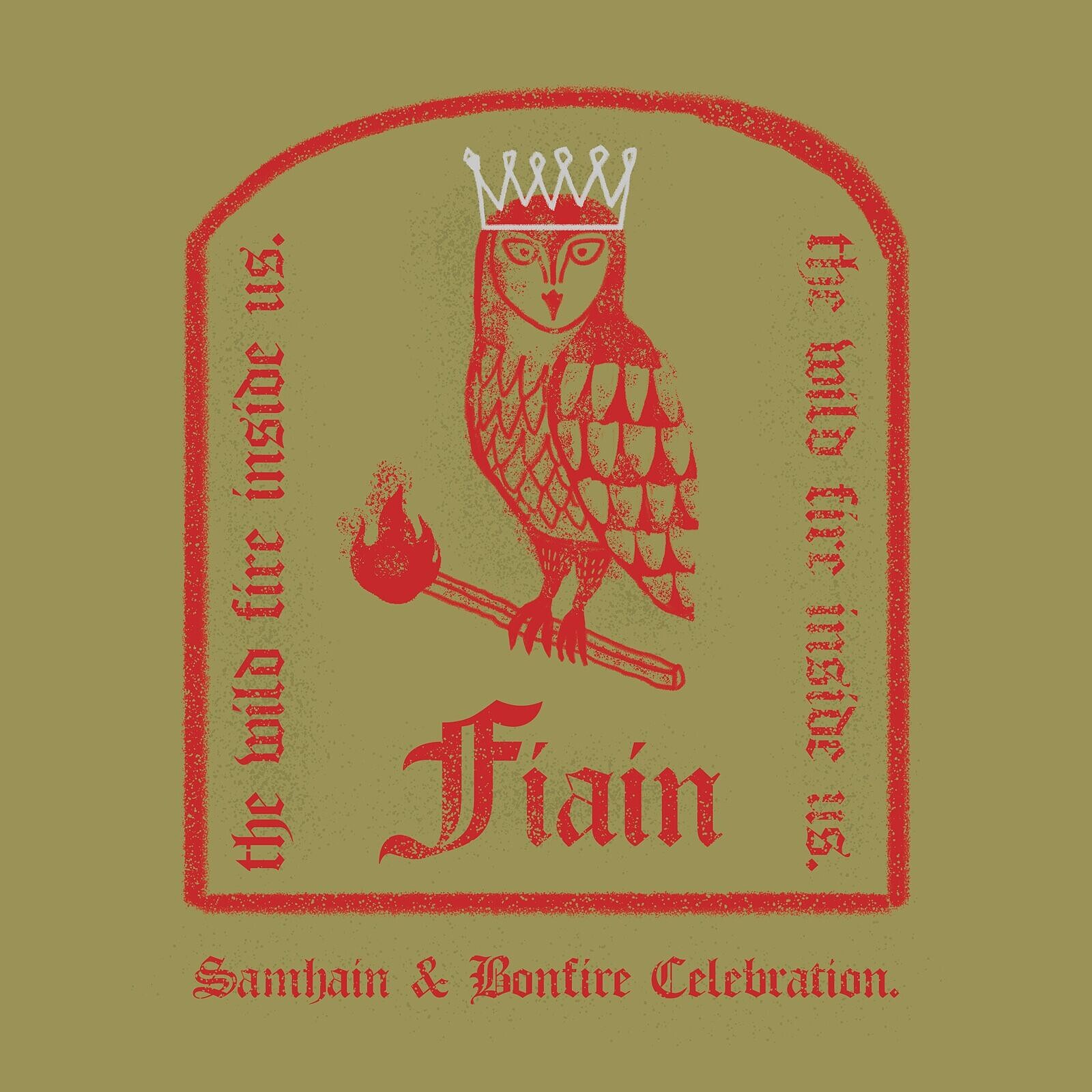 Fiain - Samhain, Bonfire celebration at Springfield Allotments