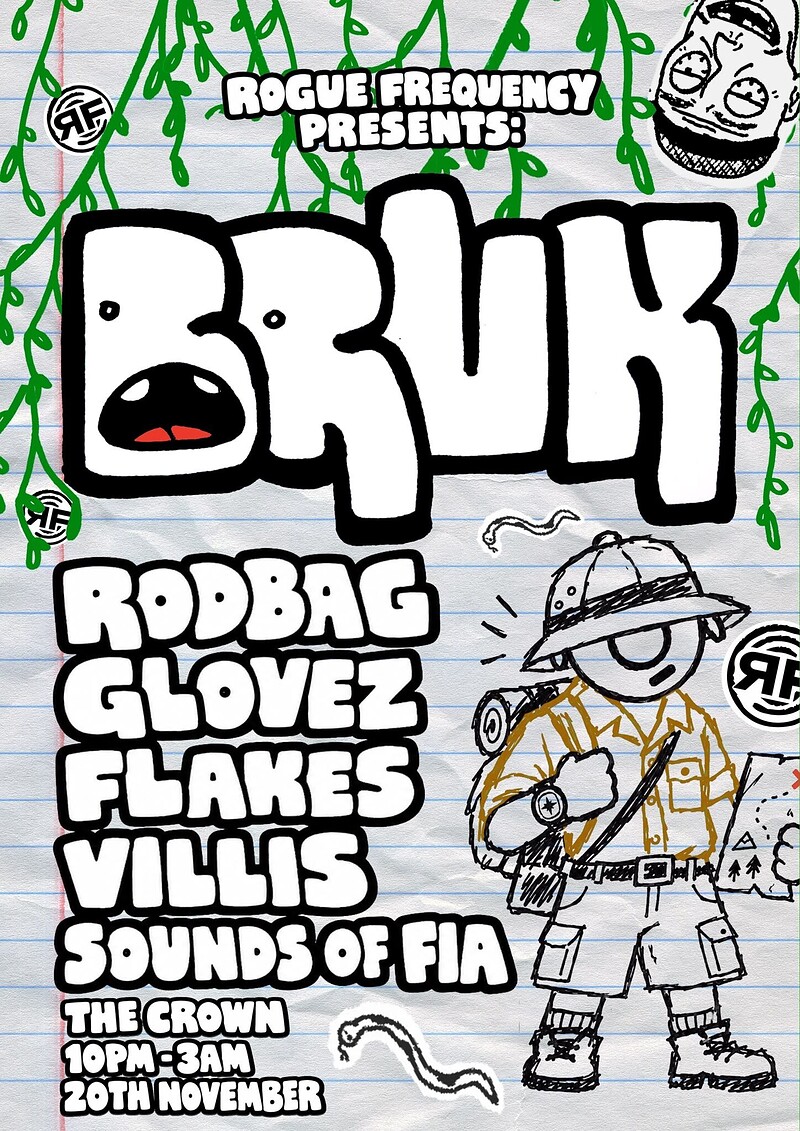 Rogue Frequency Presents: BRUK at The Crown