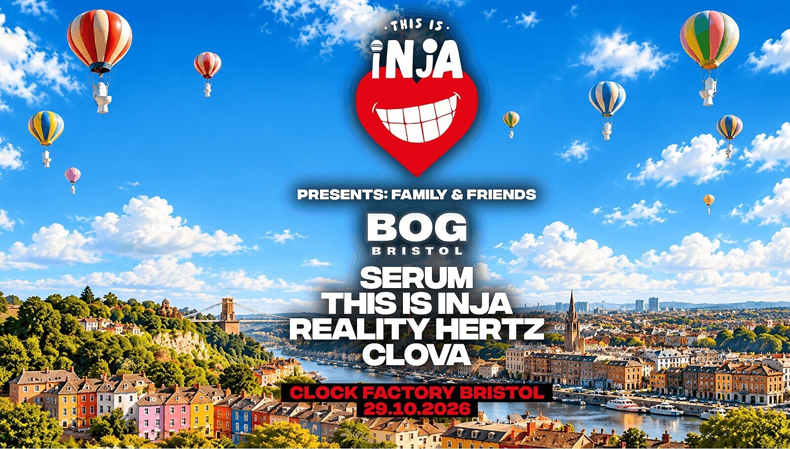 BOG x Inja Family & Friends at Clock Factory