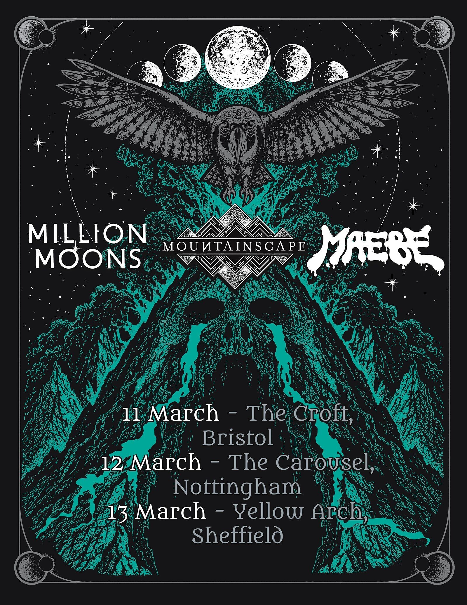 Maebe, Million Moons + Mountainscape at The Croft
