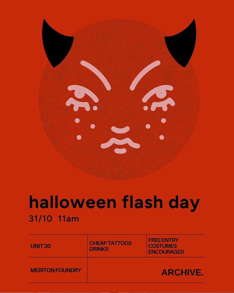 Halloween Flash Day ‍☠ at Archive Tattoo Studio