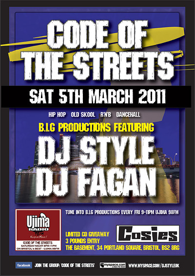 Code Of The Streets at Cosies Wine Bar