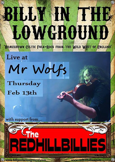Billy In The Low Ground at Mr Wolfs