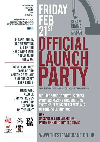 Official Launch Party at The Steam Crane