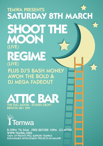 Temwa Presents Shoot The Moon at The Full Moon And Attic