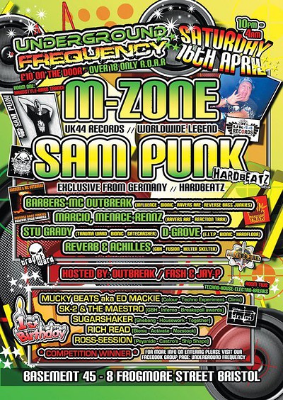 Underground Frequeny 1st B'day at Basement 45